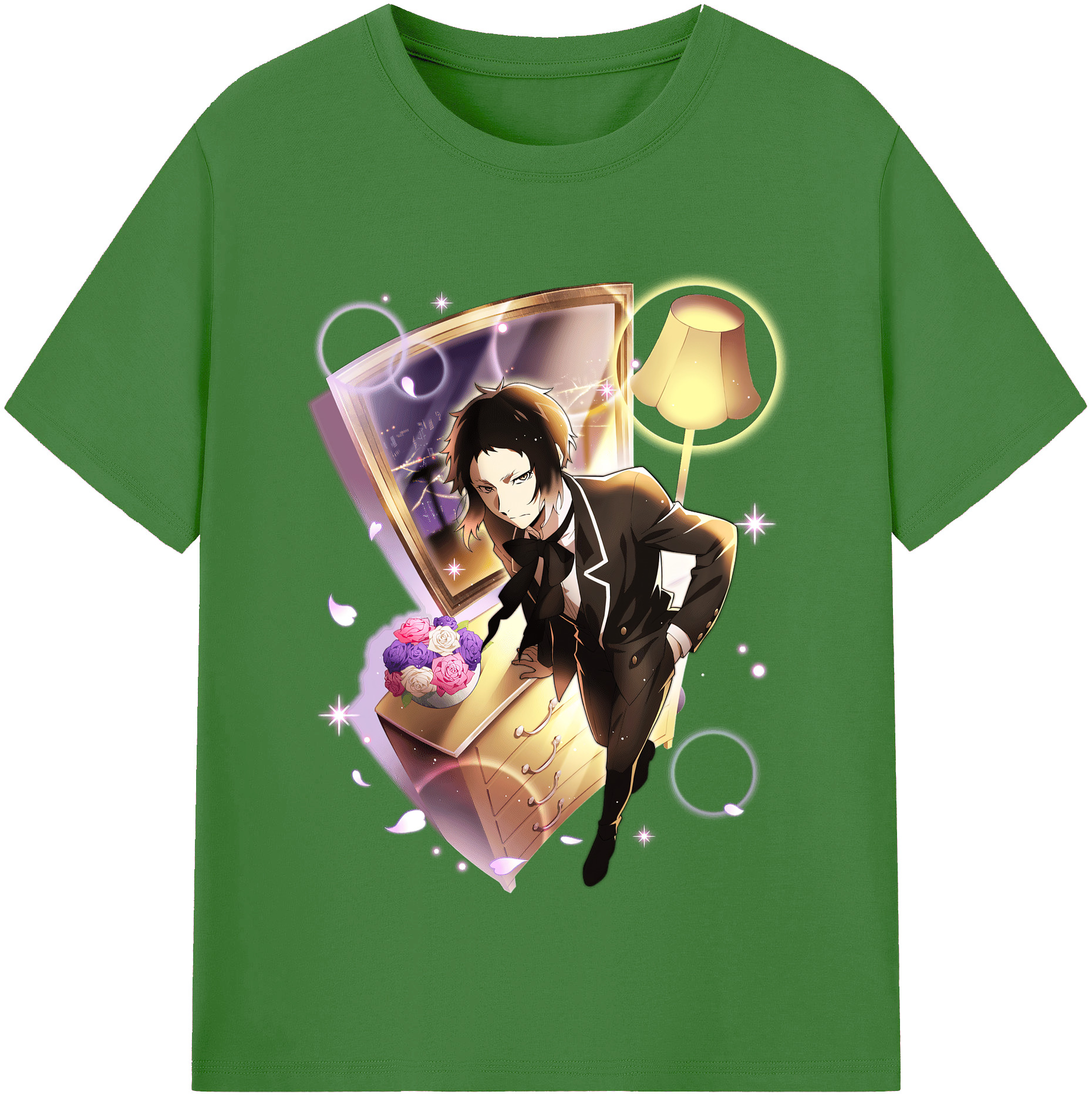 （画像用） 文豪ストレイドッグス Bungo Stray Dogs レディースカジュアルプリントTシャツ（綿100％）